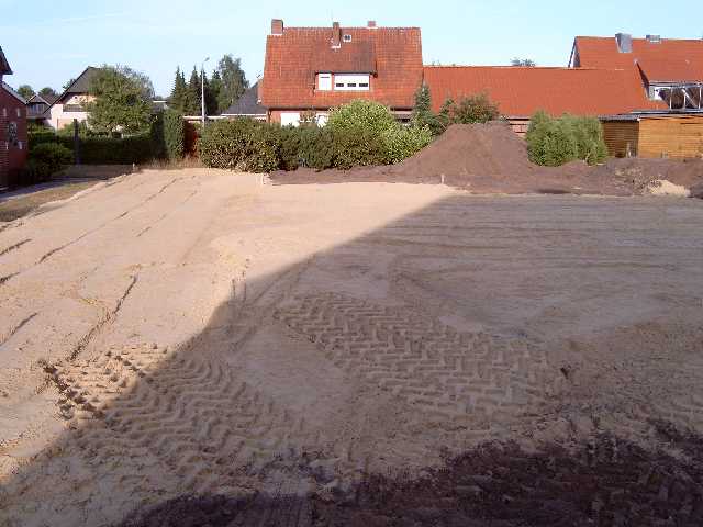 Grundst�ck mit F&uuml;llsand